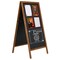 M&T Displays Dark Wood 23.6x47.25 Inch Double Sided Chalkboard A-Frame UWODD06012X2000 - alternate 1
