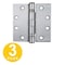 Global Door Controls 4.5 in Leaf W x 4.5 in Leaf H, Chrome CP4545BB-26D-3 - alternate 1