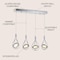 Jonathan Y Orion 29" Adjustable Modern Integrated 4-Light Linear LED Metal Pendant, Chrome JYL7034A - alternate 8
