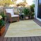 Homeroots 9' X 12' Beige Striped Washable Indoor Outdoor Area Rug 608104 - alternate 7