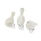 Homeroots Set of Three Black and White Fabric Bird Statue Tabletop Sculpture, 3PK 520810 - alternate 6