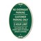 Signmission No Overnight Parking Customer Parking Only 2 , 12 In X 18 In Architectural, Heavy Gauge Aluminum A-OV-G-1218-23838 - alternate 1