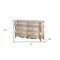 Homeroots 21" Beige Solid Wood Double Dresser 347176 - alternate 4