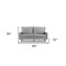 Homeroots 69" Gray Velvet Sofa With Dark Brown Legs 543723 - alternate 7