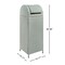 Happimess Darla 31.39-Gallon All-Weather Wicker/Metal Swing Top Hideaway Outdoor Trash Can, Mint Blue/White HPM1202C - alternate 8