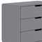 Flash Furniture Dallas Wooden 3-Drawer Dresser for Bedroom, Chest of Drawers for Kids in Gray MG-9007-1-3C-GY-GG - alternate 7
