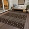 Homeroots 3' X 5' Chocolate Taupe And Copper Tribal Washable Indoor Outdoor Area Rug 582554 - alternate 4