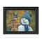 Homeroots Snow Brother Snowman Black Framed Print Wall Art 405511 - alternate 1
