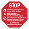 Signmission Stop Lockout All Moving Equipment P, 6 Inch X 6 Inch, Plastic Sign OC-P-6-112 - alternate 1