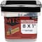 Big Timber No, 8 x 1'' Modified Truss Head Sharp Point Wood Screw, 1 Lb. 1MTS81 - alternate 1