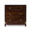 Homeroots 28" Brown Solid Wood Three Drawer Dresser 389787 - alternate 1