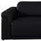 Homeroots 100" Black Top Grain Leather Reclining Metal USB Sofa 720357 - alternate 4