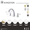 Kingston Brass Two-Handle Deck Mount Roman Tub Faucet, Matte Black KS2360DL - alternate 2