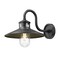 Z-Lite RLM 1-Light Outdoor Wall Light, 12 in W x 11.75 H, Sand Black 5027M-BK - alternate 6