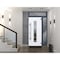 Vdomdoors Steel Door Deux 5755 Gray Graphite Sidelight and Transom Window Stainless Inserts Single Modern Pai DEUX5755EXD-GRE-W36+12 x H80+16-Left-hand Inswing - alternate 4