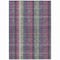 Homeroots 5' X 8' Plum Eggplant And Gray Plaid Washable Indoor Outdoor Area Rug 613988 - alternate 7