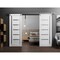 Sartodoors Sturdy Double Barn Door with White 64x96 (2* 32x96) Solid Core Modern Interior QUADRO4088DB-S-WS-64 x 96 (2* 32x96)-Frosted Glass - alternate 6