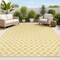 Jonathan Y Aimee Traditional Cottage Checkerboard Yellow/Cream 3 ft. x 5 ft. Indoor/Outdoor Area Rug TSN204C-3 - alternate 1