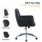 Leisuremod Vanguard Faux Leather Swivel Office Chair, Chrome Base, Tilt VO26BL - alternate 8