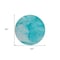 Homeroots 8' Round Teal Round Abstract Washable Non Skid Indoor Outdoor Area Rug 559780 - alternate 6