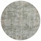 Homeroots 8' Pewter And Ivory Round Abstract Washable Indoor Outdoor Area Rug 615448 - alternate 2