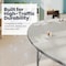 Flash Furniture Wren 96 in x 48 in Kidney Adjustable Height Activity Table, Thermal Laminate Top, Short Legs, Light Gray XU-A4896-KIDNY-LTGRY-T-P-GG - alternate 7