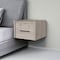 Homeroots 10" Gray Wood One Drawer Floating Nightstand 546178 - alternate 8