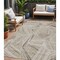 Homeroots 5' X 8' Beige Brown And Ivory Geometric Washable Indoor Outdoor Area Rug 594750 - alternate 1