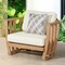Alaterre Furniture Alaterre Orris Outdoor Patio Chair with Cushions and Accent Pillow Natural Wood Finish 80-OUTD-ORRIS-CH - alternate 5