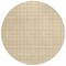 Homeroots 8' Gold And Ivory Round Geometric Washable Indoor Outdoor Area Rug 614745 - alternate 6