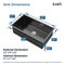 Wrightmaster 33 in. Undermount Single Bowl 18 Gauge Black Stainless Steel Kitchen Sink with Drain ZOR-SS-331912 - alternate 8
