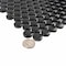 Apollo Tile Cirkel 11.46 in. x 12.4 in. Glossy Black Porcelain Mosaic Wall and Floor Tile 9.87 sqft/case, 10PK ORB8803BKMA - alternate 7