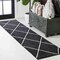 Jonathan Y Cole Minimalist Diamond Trellis Black/White 2 ft. x 10 ft. Runner Rug SEU102A-210 - alternate 1