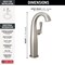 Delta Stryke Single Handle Vessel Bathroom Faucet, 6.44 in, Lumicoat Stainless 777-SS-PR-DST - alternate 2