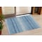 Homeroots 3' X 5' Blue And Ivory Abstract Washable Indoor Outdoor Area Rug 599940 - alternate 1