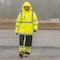 Dome75 DYNAMIC Series Class 3 Black Bottom Rain Trench Coat, HiVis Yellow, SM/MD DRT3432 - alternate 6