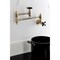 Kingston Brass Wall Mount Pot Filler Faucet, Antique Brass KS3103PKX - alternate 6