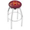 Holland Bar Stool Co 36" Chrome Iowa State Swivel Bar Stool, Accent Ring L8C2C36IowaSt - alternate 1