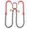 Mytee Products Grade 80 V Bridle Chain, Tow Recovery G80 3/8in x 3ft Chain 7100# Lbs, Two 15in J-Hook, Cradle Grab Hook CH383V-15J-PLGH-G80 - alternate 12
