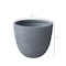 Leisuremod Dahlia Tapered Round Fiberstone & MgO Clay Planter with Cover, Weather-Resistant DP14AC - alternate 5