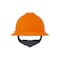 Msa Safety V-Gard Slotted Full Brim Hard Hat, Fas-Trac III Suspension, Type I, Class E, Hi-Vis Orange 10021292 - alternate 2