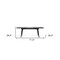 Homeroots 71" Black Rectangular Manufactured Wood Butterfly Leaf Dining Table 486019 - alternate 5