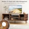 Simple Deluxe InfiniPower TV Stand for 55 60 inch TV Entertainment Center with Storage Mid Century Modern Televis 3A88TVS001BRN01 - alternate 7