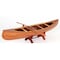 Homeroots 6" Wood Brown Solid Wood Hand Painted Model Boat Tabletop Sculpture 364263 - alternate 6