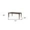 Homeroots 72" Dark Brown Wood Dining Table 604017 - alternate 10
