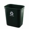 Recycle Collection 13 Qt. Wastebasket, Green/White, 12PK R4021GR - alternate 1