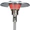 Homeroots 40000 BTU Silver Steel Propane Cylindrical Pole Standing Patio Heater 480585 - alternate 6