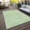 Homeroots 8' X 10' Mint Green And Ivory Abstract Washable Indoor Outdoor Area Rug 599739 - alternate 5
