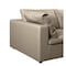 Homeroots 86in Cream and Brown Cotton Blend Loveseat 720473 - alternate 8