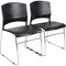 Boss Guest Chair, Black Seat, Black Back, 18 1/2" W 18" L 32 1/2" H, No Arms, Vinyl Seat B1400-BK-2 - alternate 1
